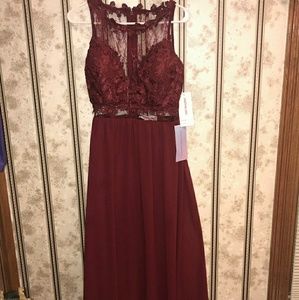 Burgundy Prom Dress
